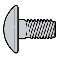 Винт с полукруглой головкой M8 × 16